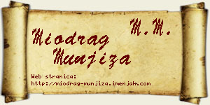 Miodrag Munjiza vizit kartica